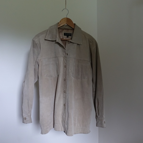 Vintage 100% Leather Shacket Size Medium - Picture 3 of 5